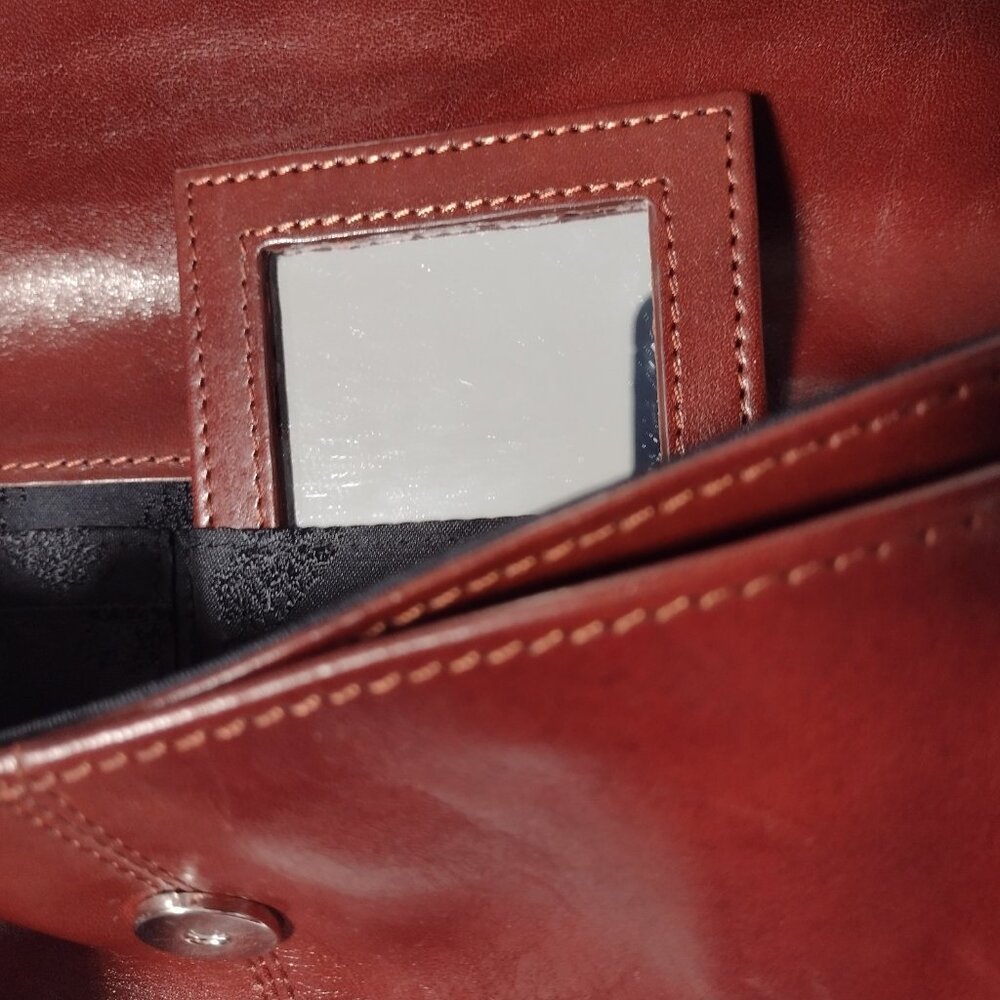 Rare Bosca Leather Cordovan Clutch, Made in Italy - Picture 10 of 15